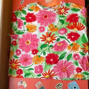 Zara Pink and Orange Short Sleeve Tee